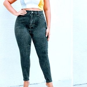 Republic High Rise Bare Back Straight  Vintage Style Jeans 13/14 NWT USA